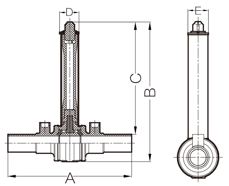 PEBV02 Valve with Extended Stem