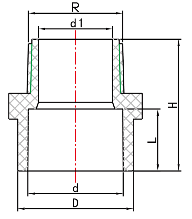 BS010 Male Adaptor