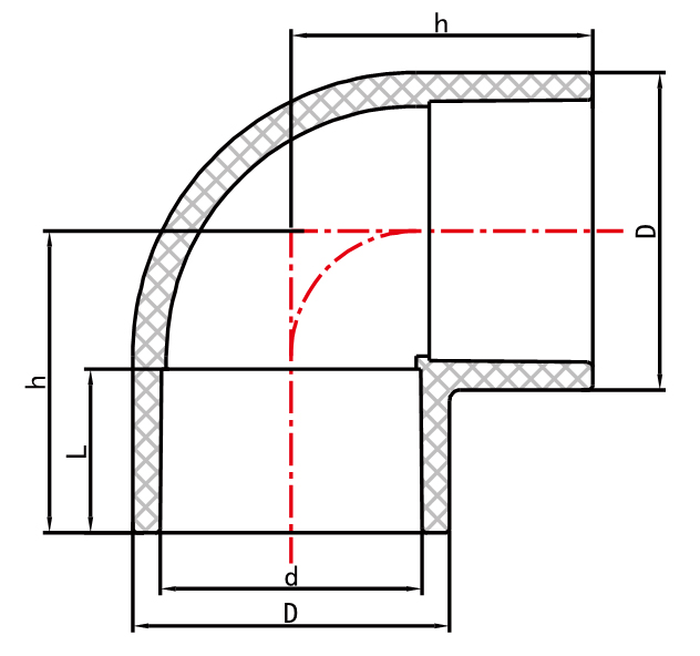 AUSE02 90° Elbow