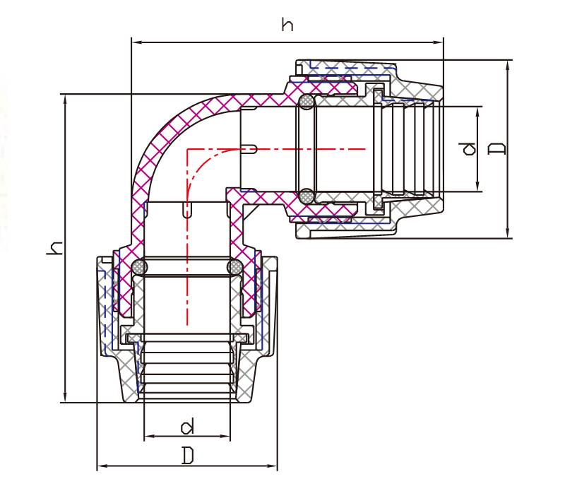 PT001 90° Elbow