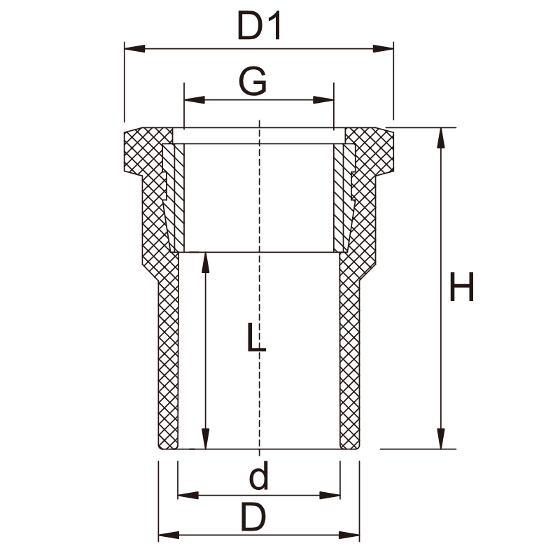 US009 Copper Thread Coupling