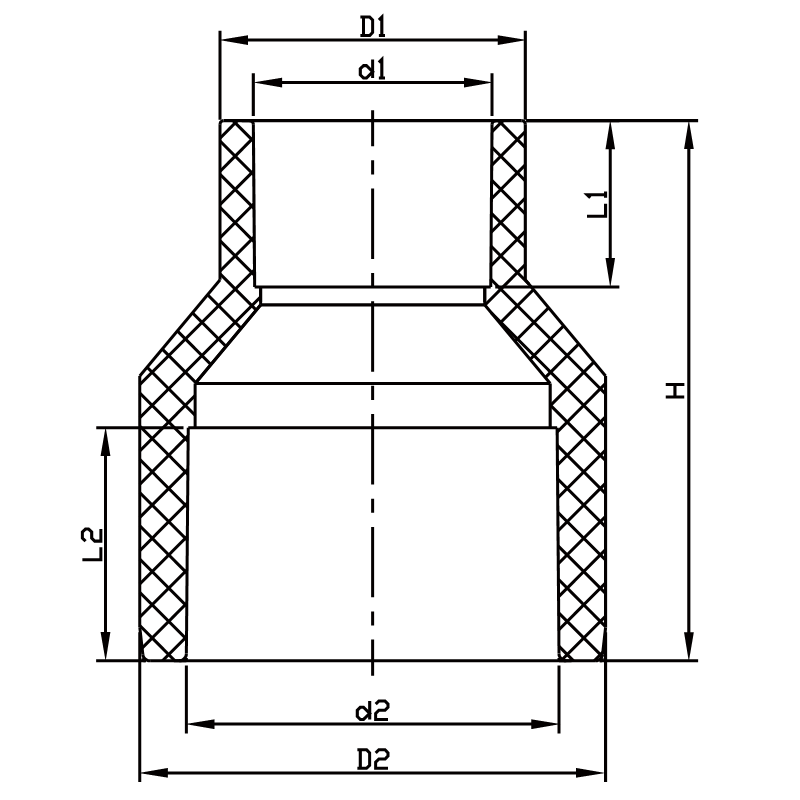 US6020 Reducing Socket M/F