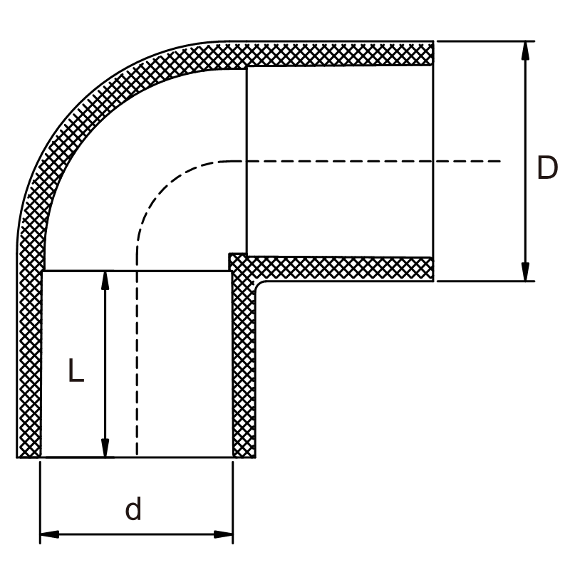 US8E02 90° Elbow