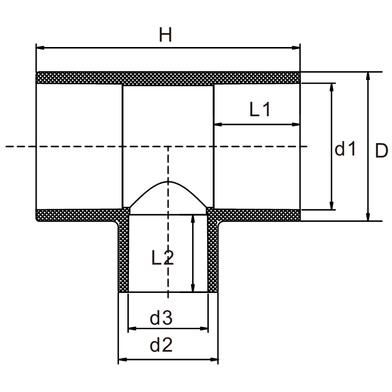 US8T02 Reducing Tee