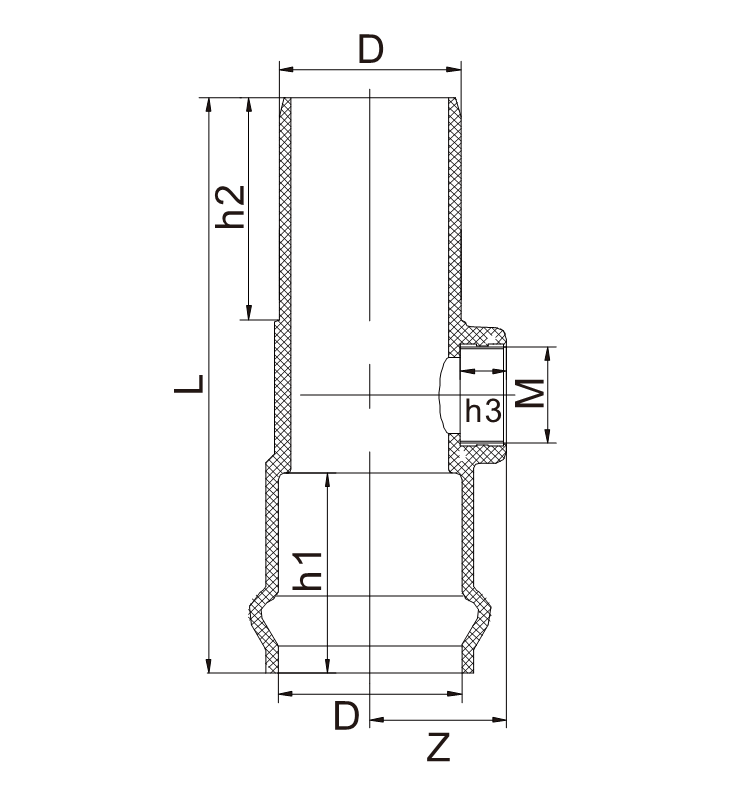 GP012 One Faucet One Insert One Screw Tee