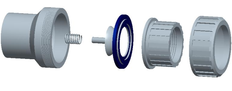 CSU02 Single Union Spring Check Valve