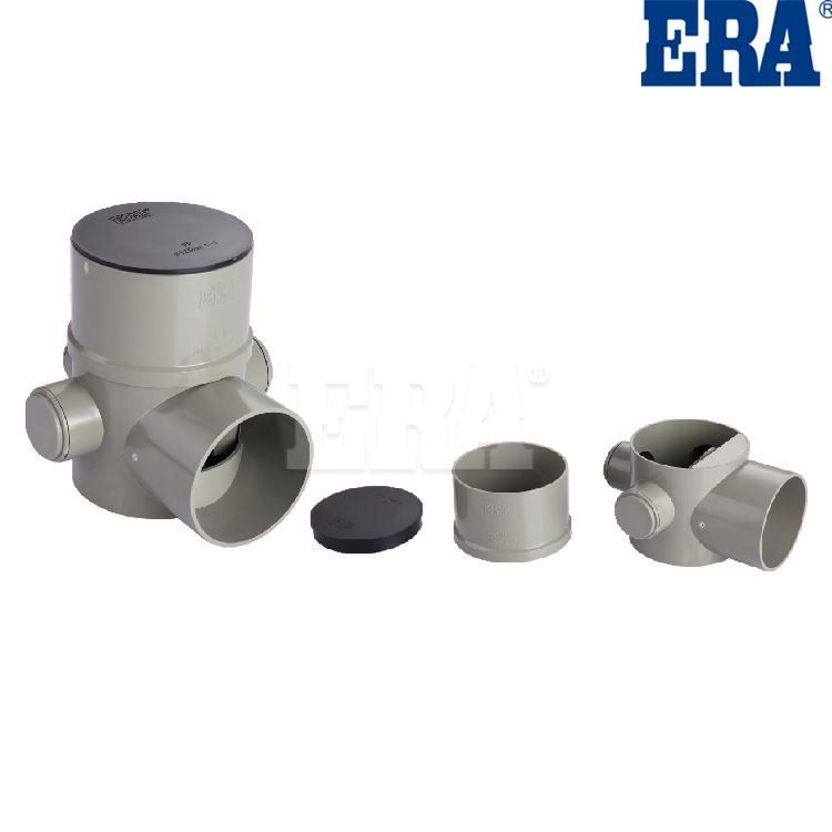 UDD046 JR FLO0R DRAIN WITH COUPLING and COVER and 3 CAPS