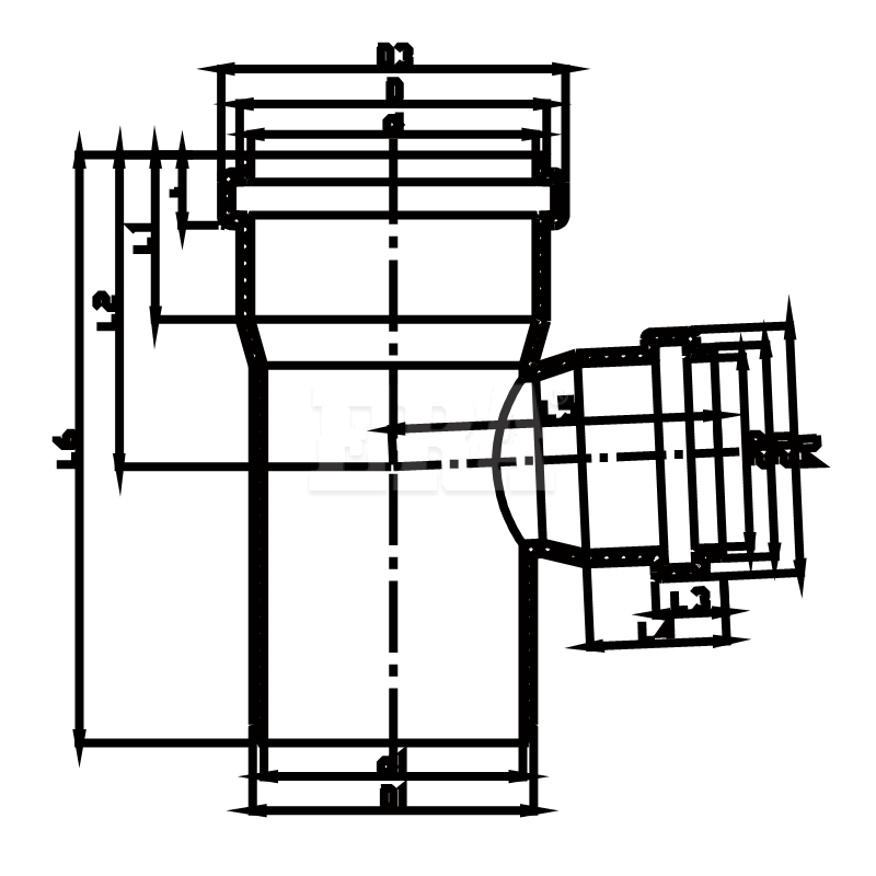 UDRN006 Reducing Tee M/F