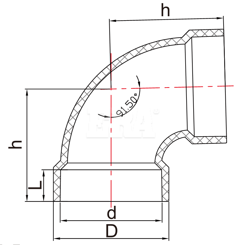 UDA004 90° Elbow