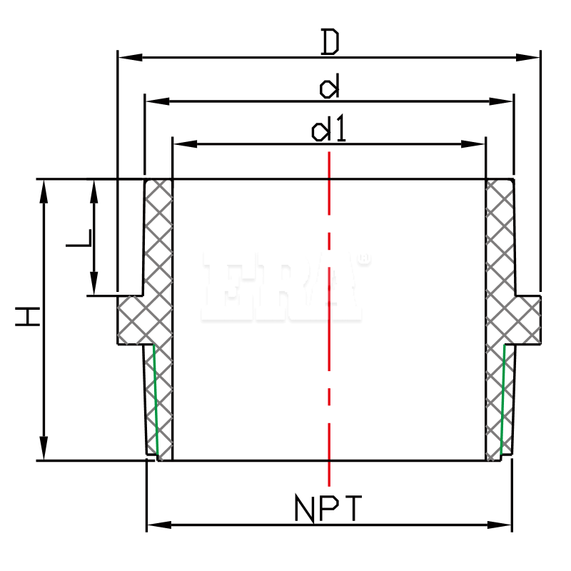 UDA007 Male Adaptor SPG x MIPT