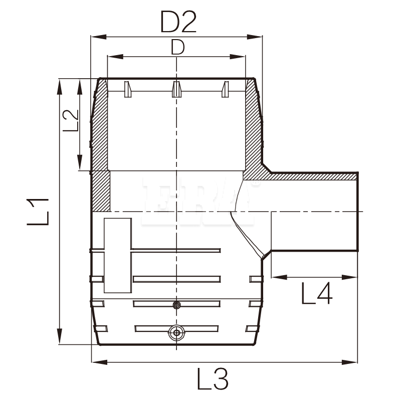 PEEF005 Reducing Tee