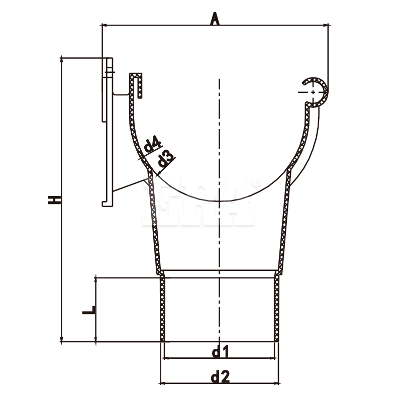 RWG002-1 Tee With Gasket