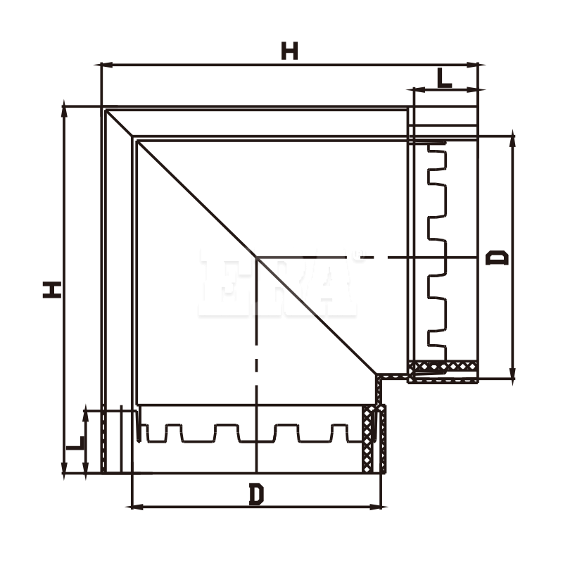 RWG004-1 Angle Connector Left