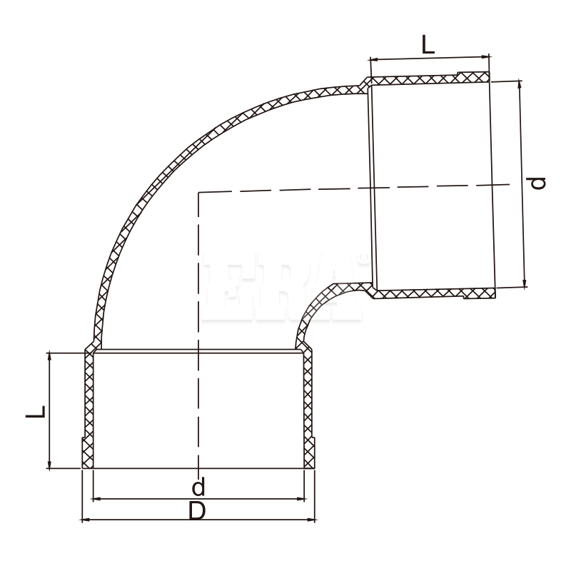 RWG008 UDE01 90° Elbow