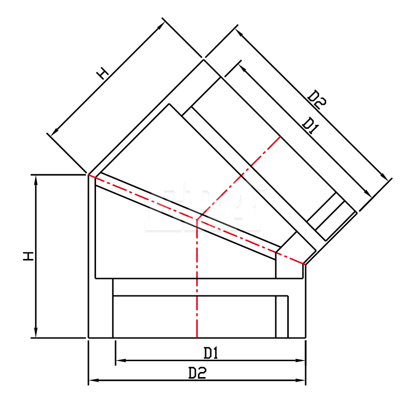 RWGA008-1 135° Inside Corner