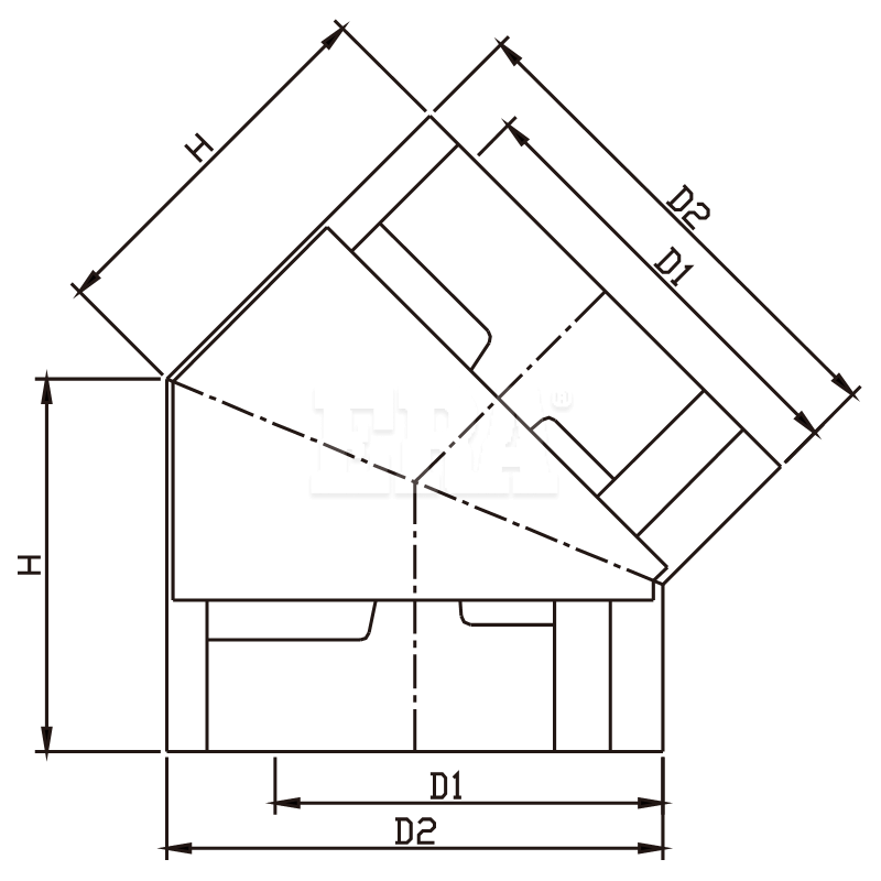 RWGB008-1 135° Inside Corner