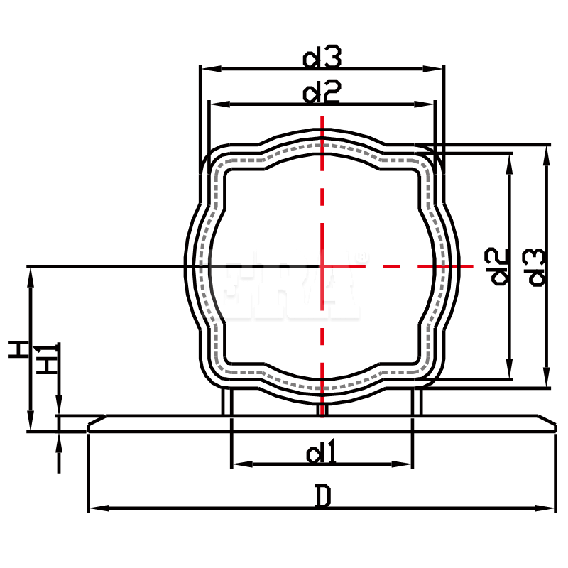 RWGF010 Square Coupling M/F