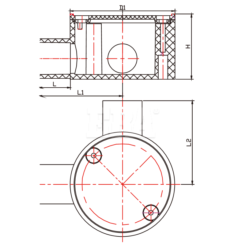 AED006 Right Angle Shallow JB