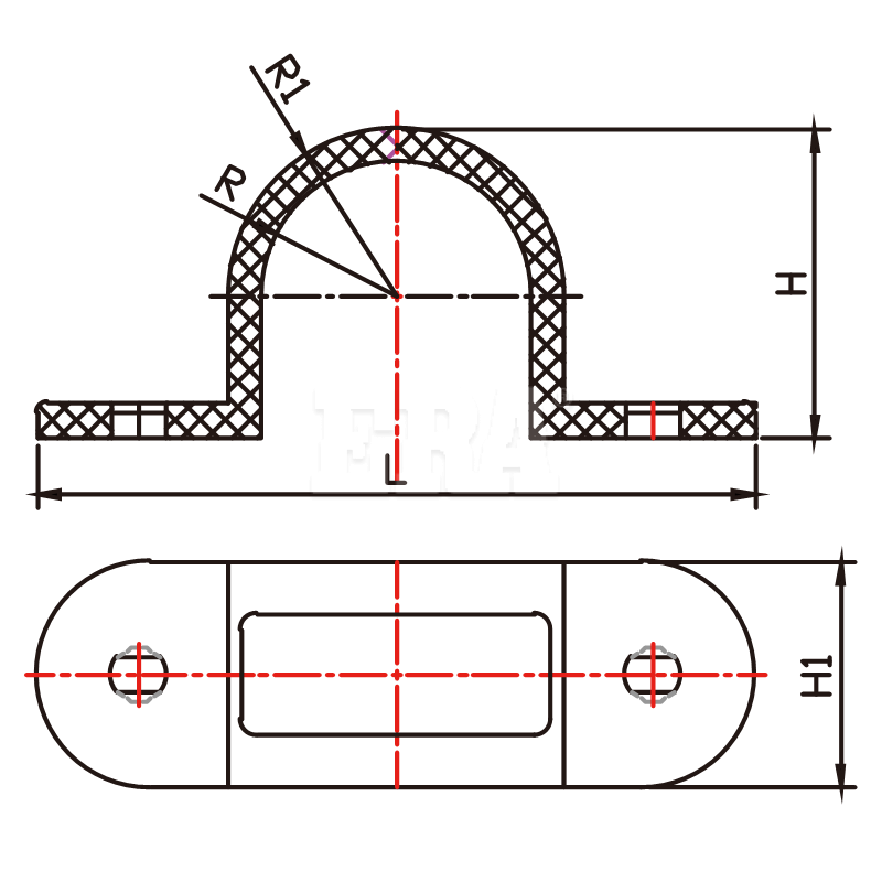 AED010 Conduit Mounting Saddle