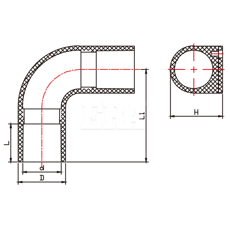 AED018 Conduit Inspection Elbow