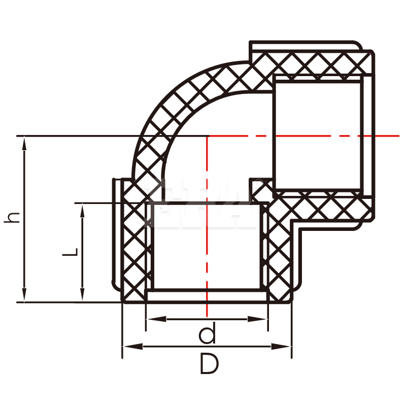 PEX002 90° Elbow