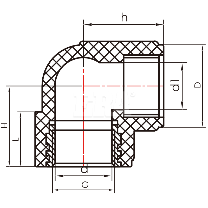 PEX008 Female Thread Elbow