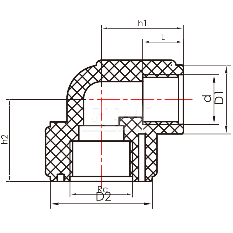 PEX011 Reducer Elbow