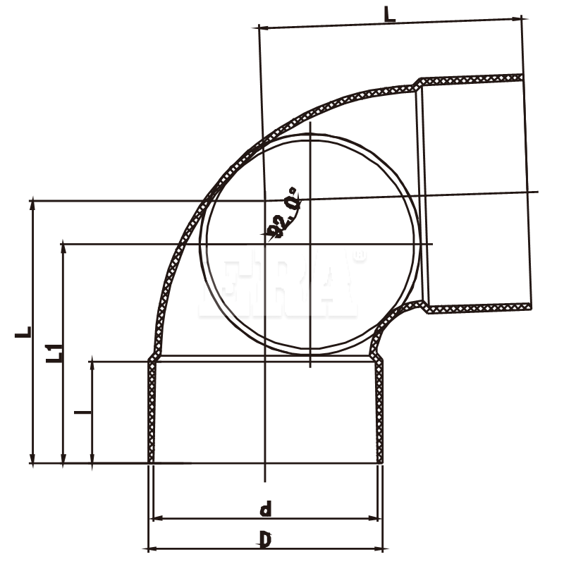 AUDE04 88° Bend Side Access F/F