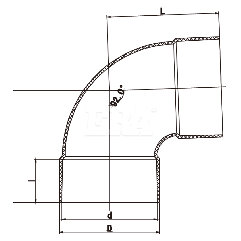 AUDE01 88° Bend F/F