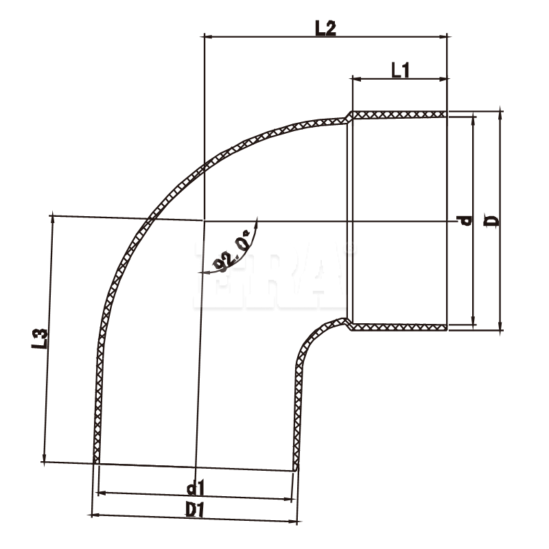 AUDE010 88° Bend M/F