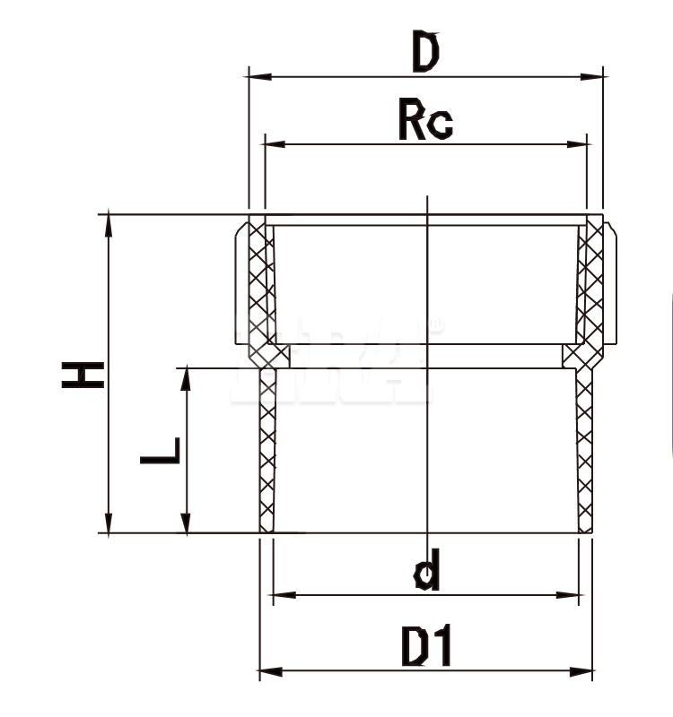 AUD030 Connector Female Iron