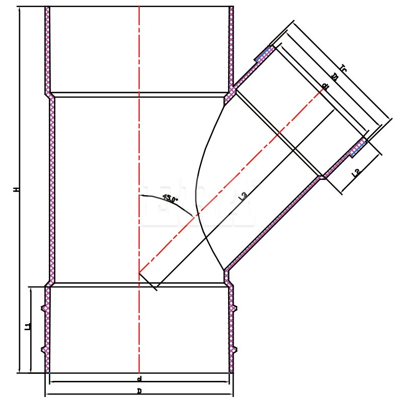 AUDT011 Reducing Tee