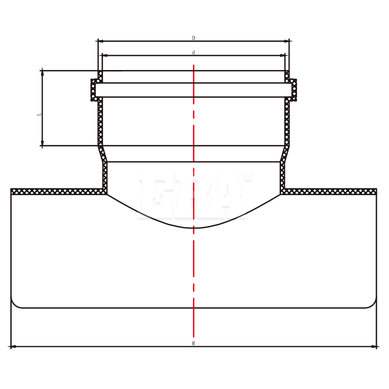 UDRN015 90° Saddle Branch