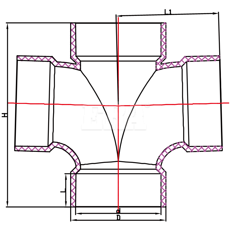 UDA019 Plane Cross