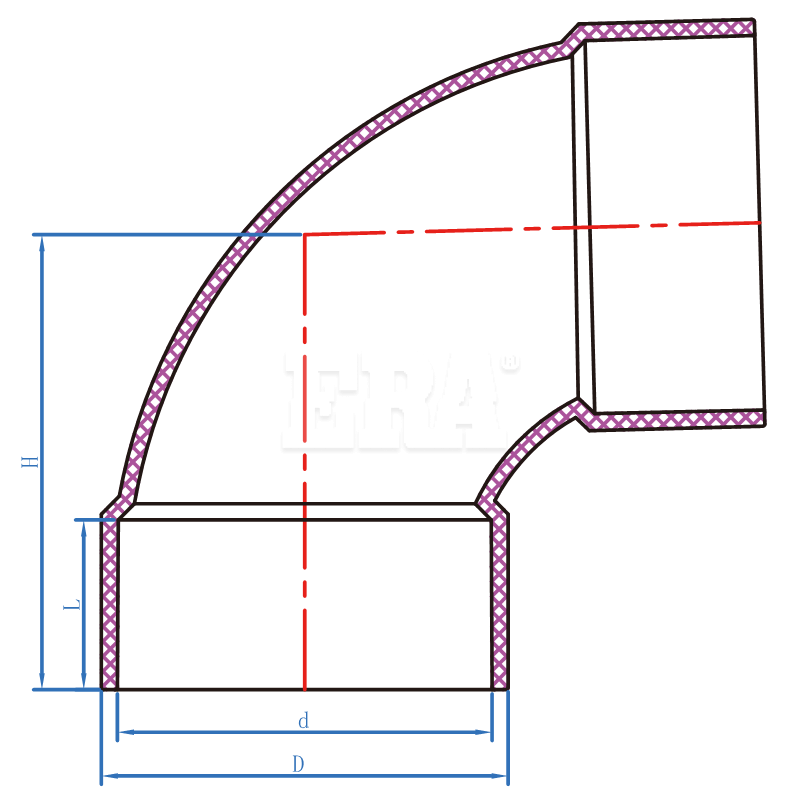 UDAL004 90° Elbow