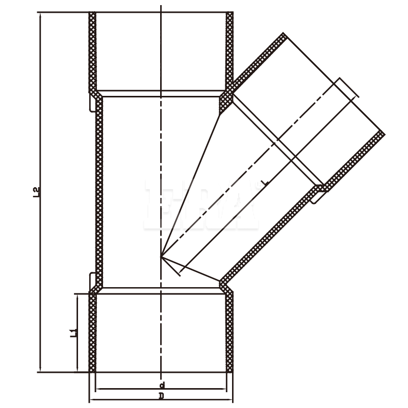 UDAL010 Y Reducing Tee