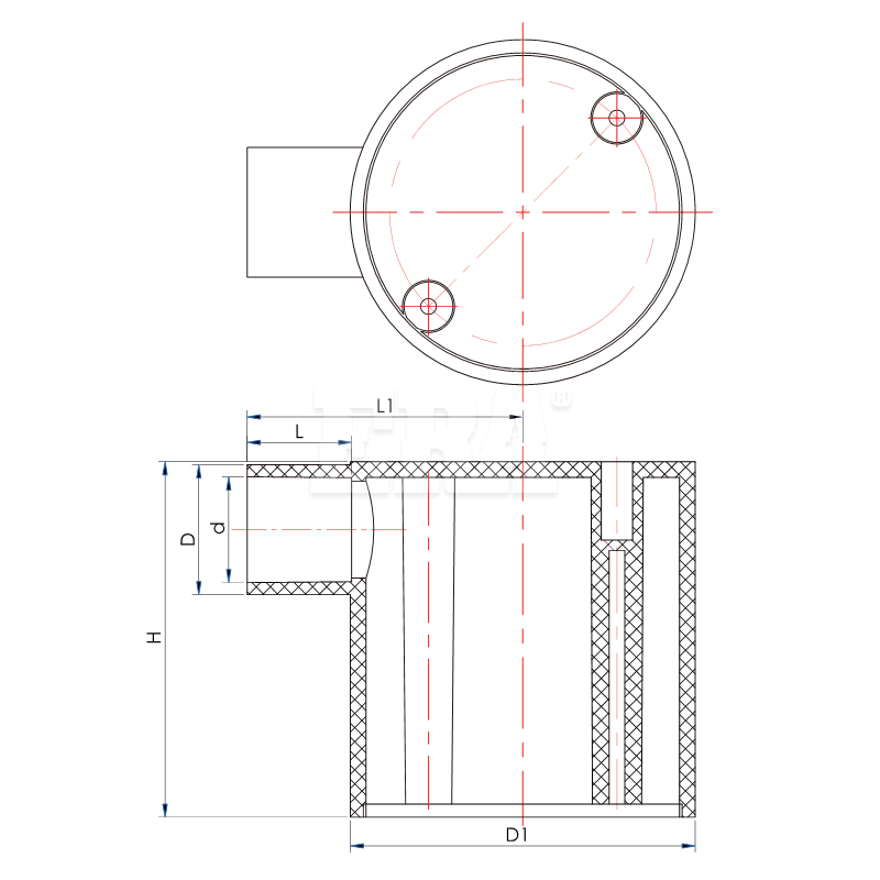 AED023 Deep Junction Box 1Way