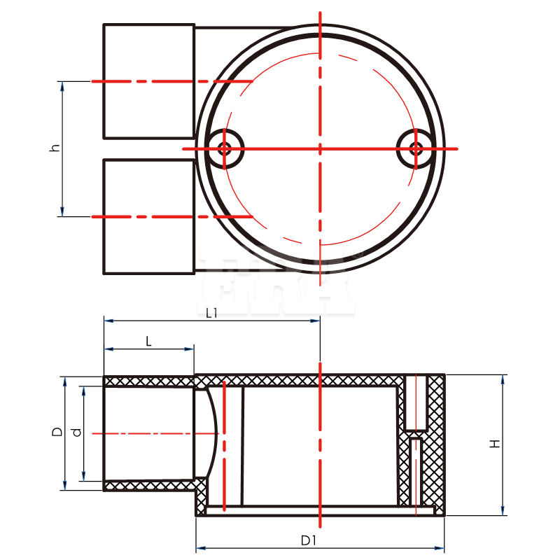 AED025 Junction Box U Way