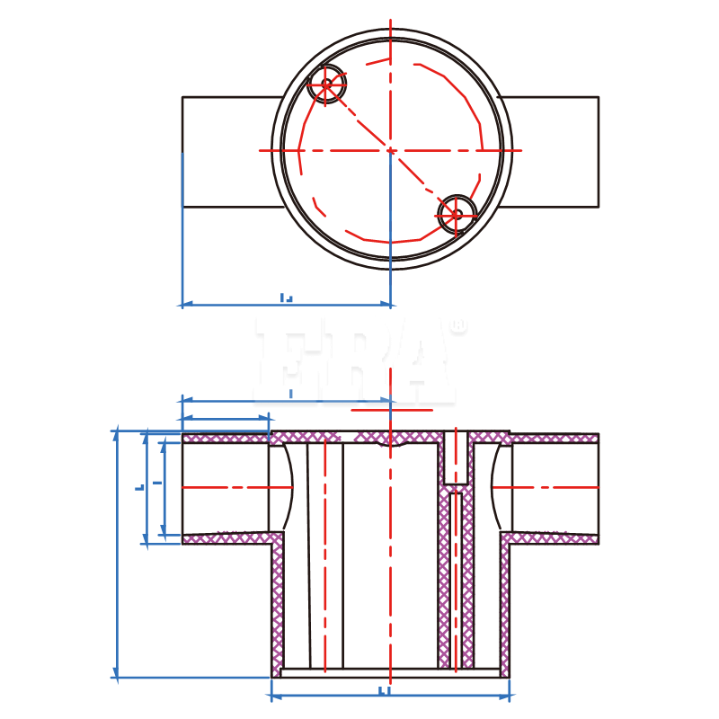 AED026 Deep Junction Box 2 Way