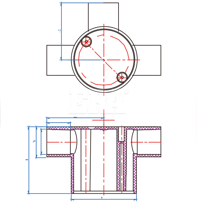 AED027 Deep Junction Box 3 Way