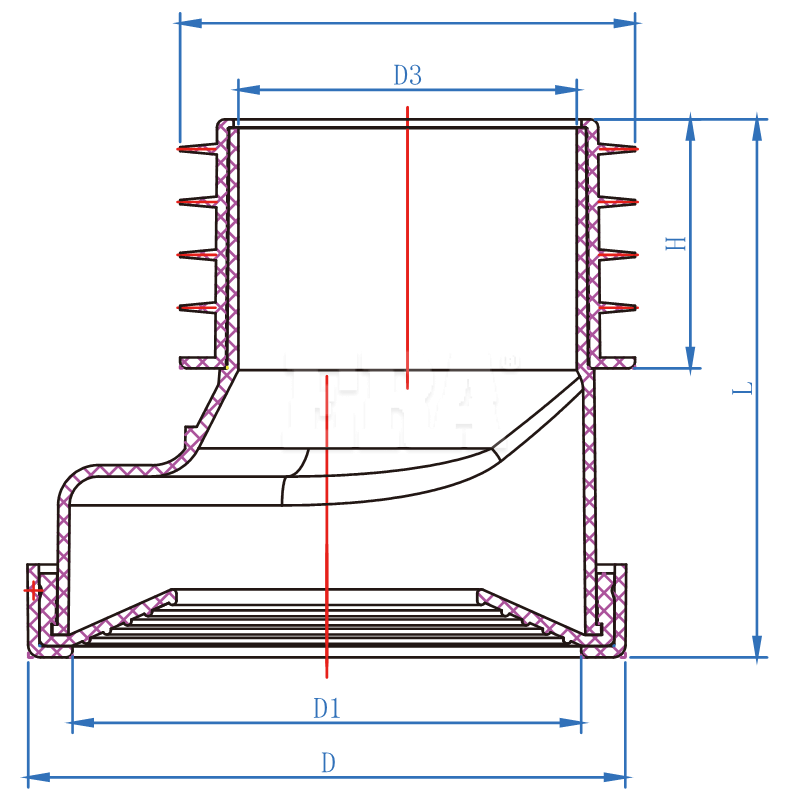 AUDO05 Pan Connectors 20mm Offset