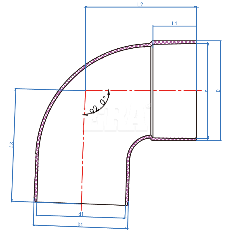 AUDE020 DWV PVC Bend M