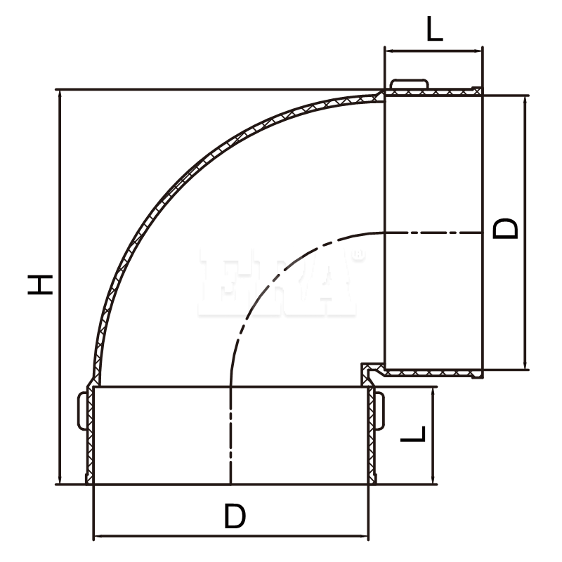 ASE02 90° Degree Elbow F F