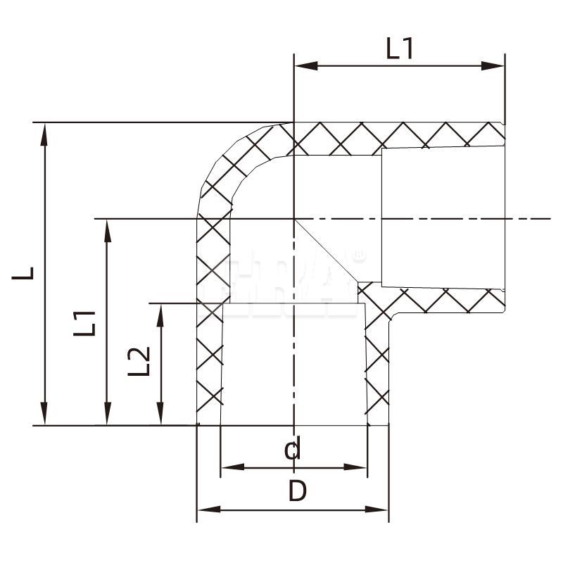 CPB002 90° Elbow