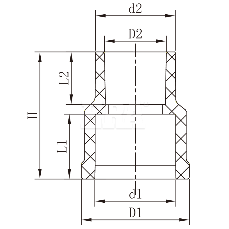 CPBS05 CPVC to PVC Transition Coupling