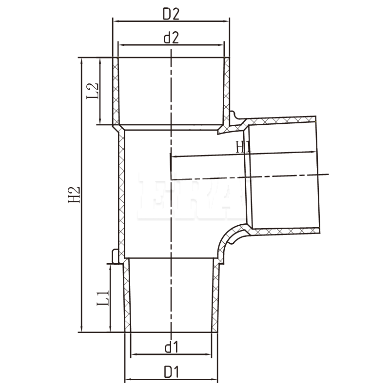 AUDT019 Slab Junction 88 Degree Plain