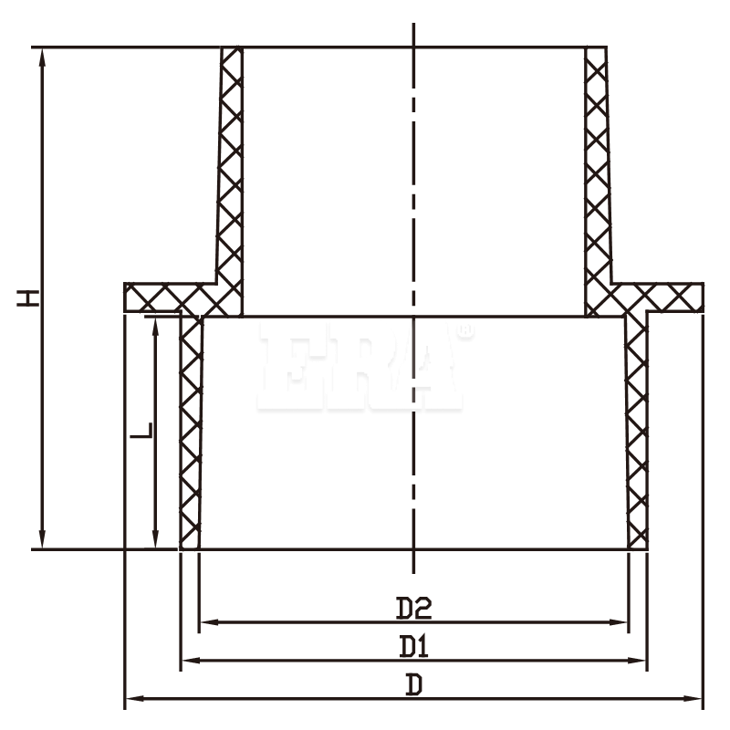 AUDE027 DWV PVC Slab Adaptor