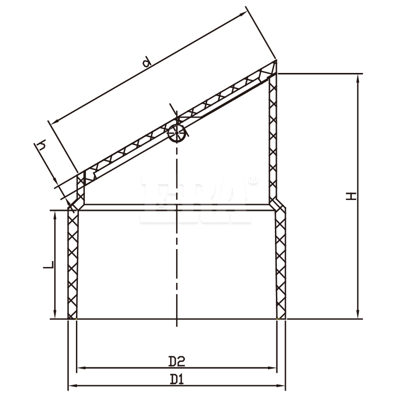 AUDE026 DWV PVC Flap Valve