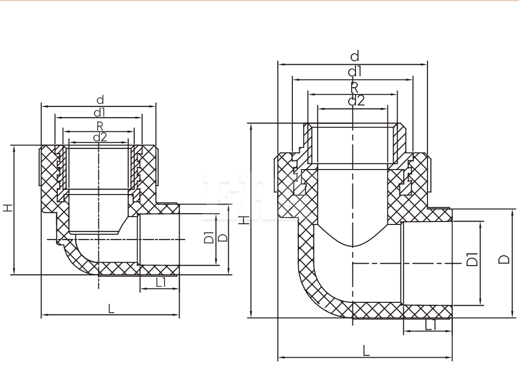 PRIIE03 Female Thread Elbow